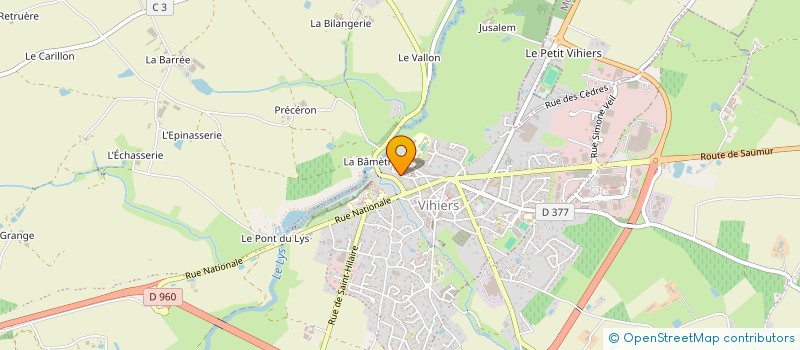 localisation de l'entreprise MADAME CHRISTELLE POUTIER à LYS-HAUT-LAYON