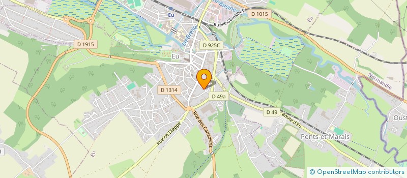 localisation de l'entreprise MADAME CHRISTELLE POYEN  MONCHY-SUR-EU