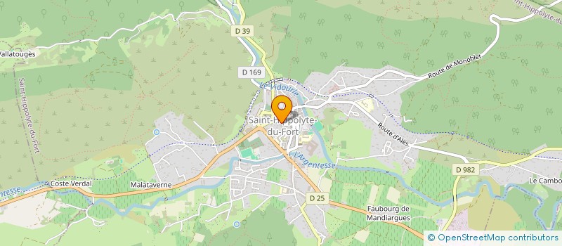 localisation de l'entreprise MADAME CHRISTELLE PRATLONG  SOUDORGUES