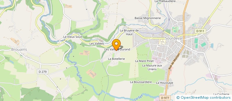 localisation de l'entreprise MADAME CHRISTELLE PREVEL à SOURDEVAL