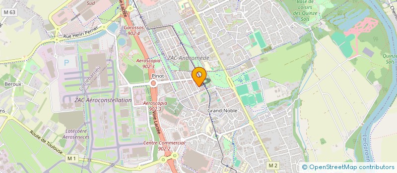 localisation de l'entreprise MADAME CHRISTELLE PRIVAT  BLAGNAC