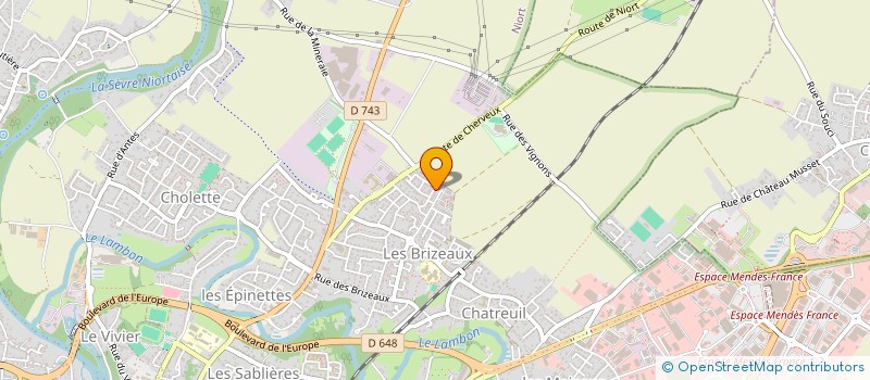 localisation de l'entreprise MADAME CHRISTELLE PROUST  NIORT