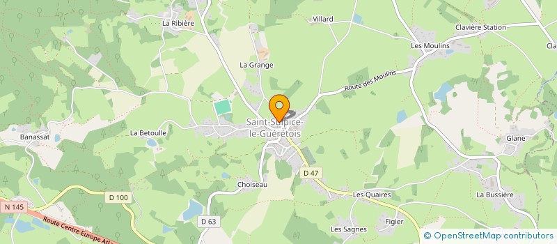 localisation de l'entreprise MADAME CHRISTELLE PRUDHOMME à SAINT-SULPICE-LE-GUERETOIS