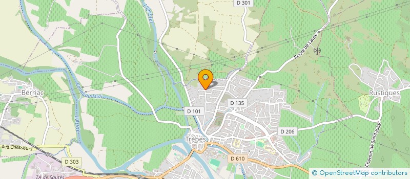 localisation de l'entreprise MADAME CHRISTELLE PUJOL  TREBES