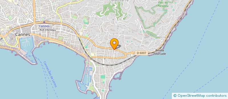 localisation de l'entreprise MADAME CHRISTELLE QUEMENEUR  CANNES