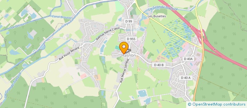 localisation de l'entreprise MADAME CHRISTELLE QUERSIN  HASNON