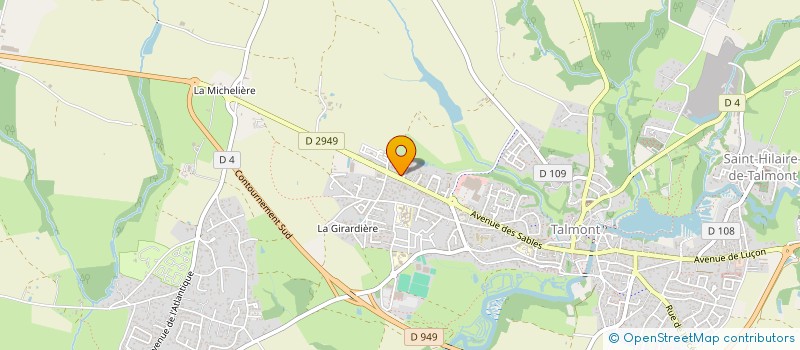 localisation de l'entreprise MADAME CHRISTELLE RABILLE  TALMONT-SAINT-HILAIRE