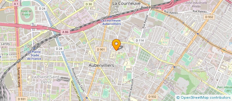 localisation de l'entreprise MADAME CHRISTELLE RAMIER à AUBERVILLIERS