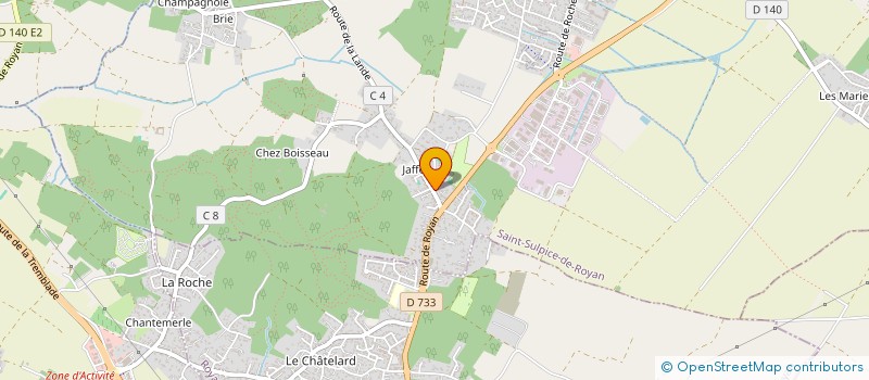 localisation de l'entreprise MADAME CHRISTELLE RAOULX  SAINT-SULPICE-DE-ROYAN