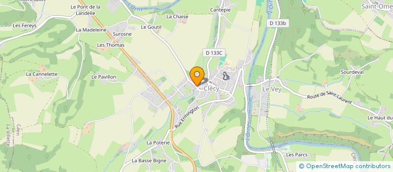 localisation de l'entreprise MADAME CHRISTELLE RAPEAU  CLECY