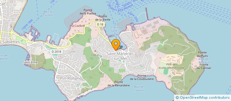 localisation de l'entreprise MADAME CHRISTELLE RAPHEL  SAINT-MANDRIER-SUR-MER