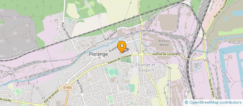 localisation de l'entreprise MADAME CHRISTELLE RAVAUX  FLORANGE