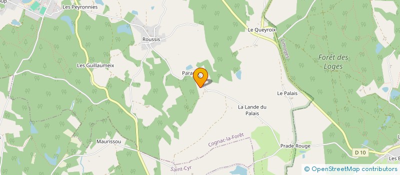 localisation de l'entreprise MADAME CHRISTELLE REDON  COGNAC-LA-FORET