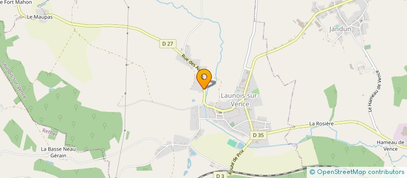 localisation de l'entreprise MADAME CHRISTELLE REITER  LAUNOIS-SUR-VENCE