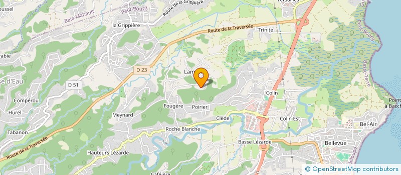 localisation de l'entreprise MADAME CHRISTELLE RENE-ADRIEN  PETIT-BOURG