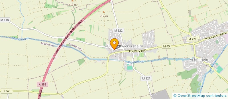 localisation de l'entreprise MADAME CHRISTELLE RETOURNARD  BREUSCHWICKERSHEIM