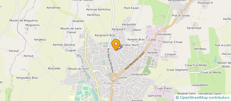 localisation de l'entreprise MADAME CHRISTELLE REY  PLABENNEC