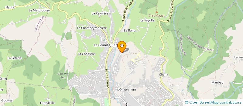 localisation de l'entreprise MADAME CHRISTELLE REYNAUD  SORBIERS