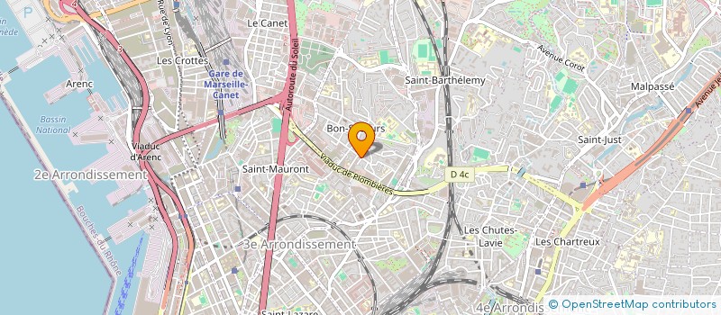 localisation de l'entreprise MADAME CHRISTELLE REYNIER à MARSEILLE