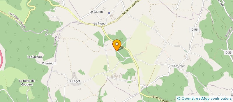 localisation de l'entreprise MADAME CHRISTELLE RIBAS  MAYRAC