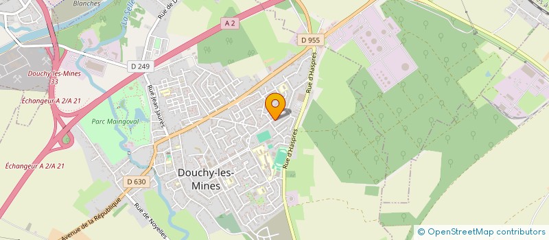 localisation de l'entreprise MADAME CHRISTELLE RIBEAUCOURT à DOUCHY-LES-MINES