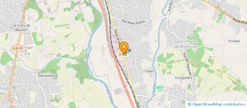 localisation de l'entreprise MADAME CHRISTELLE RICHET  SAINT-HILAIRE-DE-BRETHMAS