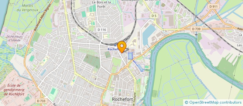 localisation de l'entreprise MADAME CHRISTELLE RICOU  ROCHEFORT