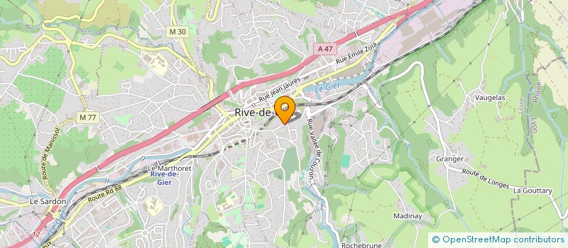 localisation de l'entreprise MADAME CHRISTELLE RIEU  RIVE-DE-GIER