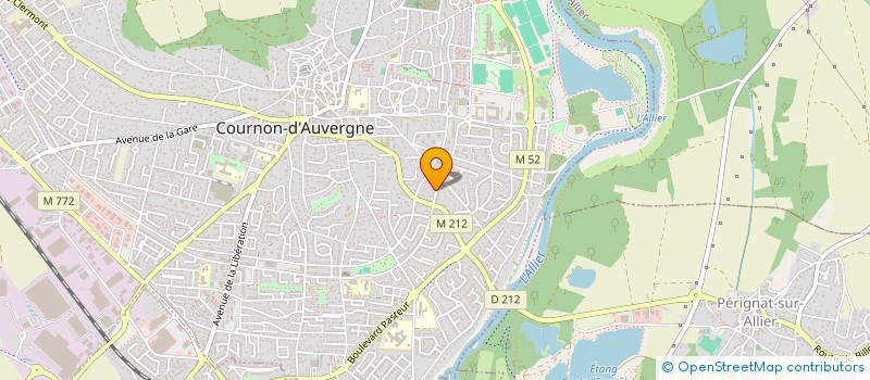 localisation de l'entreprise MADAME CHRISTELLE RIEUTOR  COURNON-D'AUVERGNE