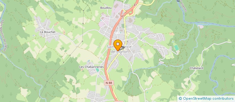 localisation de l'entreprise MADAME CHRISTELLE RIVIERE  SAINT-MAURICE-DE-LIGNON