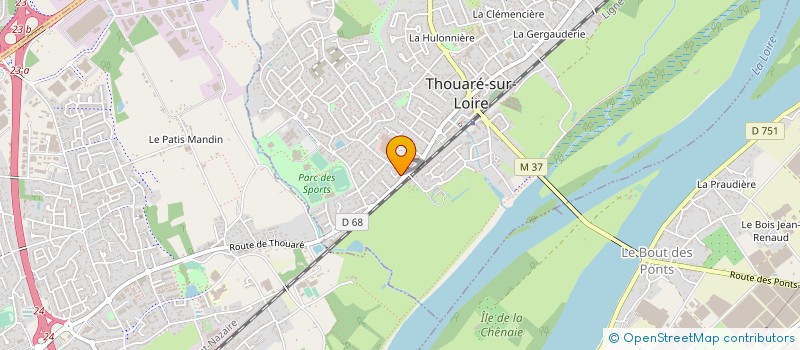 localisation de l'entreprise MADAME CHRISTELLE RIVIERE  THOUARE-SUR-LOIRE