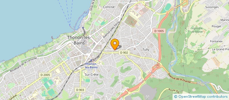 localisation de l'entreprise MADAME CHRISTELLE RIVIERE à THONON-LES-BAINS