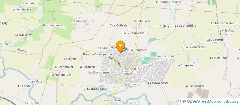 localisation de l'entreprise MADAME CHRISTELLE RIVOALLAN  SERVON-SUR-VILAINE