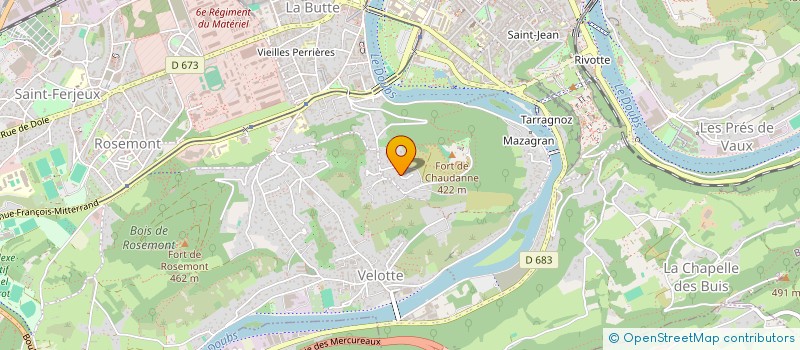 localisation de l'entreprise MADAME CHRISTELLE ROBARDEY  BESANCON