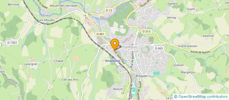 localisation de l'entreprise MADAME CHRISTELLE ROBIER  AMPLEPUIS