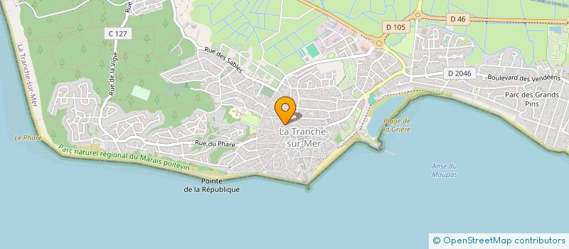 localisation de l'entreprise MADAME CHRISTELLE ROBIN à LA TRANCHE-SUR-MER