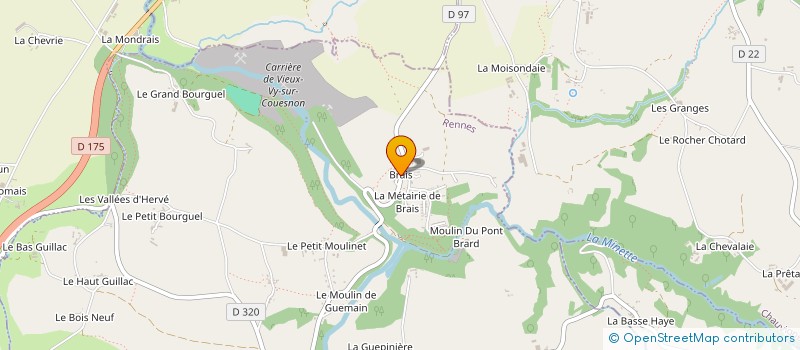 localisation de l'entreprise MADAME CHRISTELLE ROBIN  VIEUX-VY-SUR-COUESNON