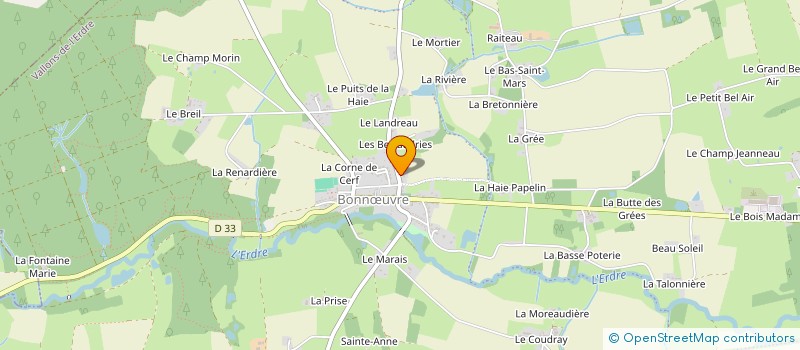 localisation de l'entreprise MADAME CHRISTELLE ROBIN  VALLONS-DE-L'ERDRE