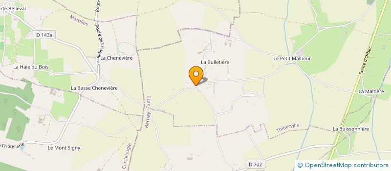 localisation de l'entreprise MADAME CHRISTELLE ROBINE  THIBERVILLE