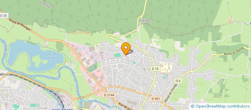 localisation de l'entreprise MADAME CHRISTELLE ROBINET  SAINT-AMAND-MONTROND