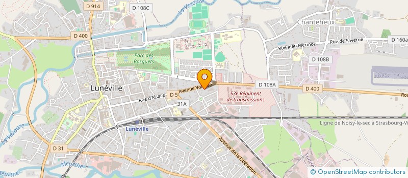 localisation de l'entreprise MADAME CHRISTELLE RODRIGUES DA SILVA  LUNEVILLE