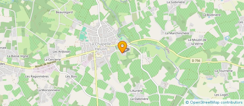 localisation de l'entreprise MADAME CHRISTELLE ROGER  LA CHAPELLE-HEULIN