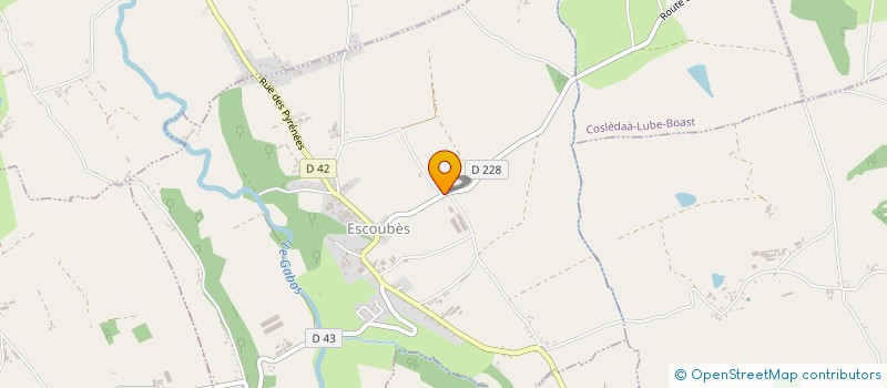 localisation de l'entreprise MADAME CHRISTELLE ROGGY à COSLEDAA-LUBE-BOAST