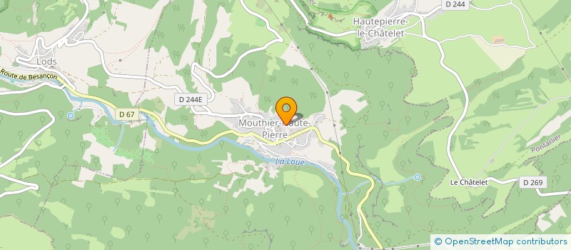 localisation de l'entreprise MADAME CHRISTELLE ROPRAZ à MOUTHIER-HAUTE-PIERRE