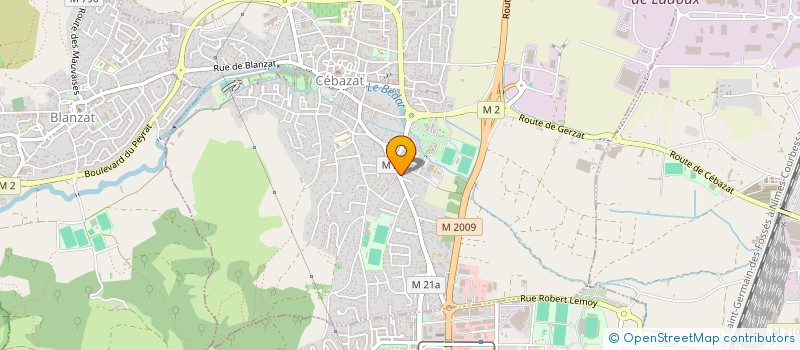 localisation de l'entreprise MADAME CHRISTELLE ROSELYNE REY  CEBAZAT