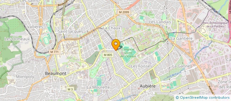 localisation de l'entreprise MADAME CHRISTELLE ROSSIGNOL  AUBIERE