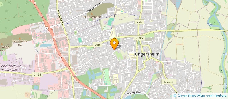 localisation de l'entreprise MADAME CHRISTELLE ROST  KINGERSHEIM