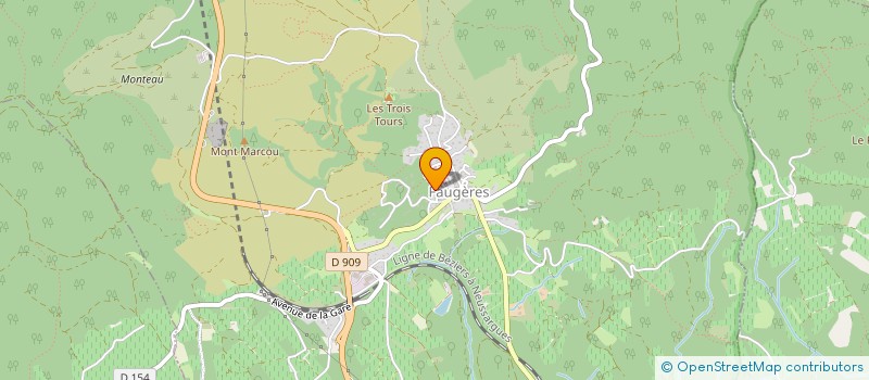 localisation de l'entreprise MADAME CHRISTELLE ROUCH  FAUGERES