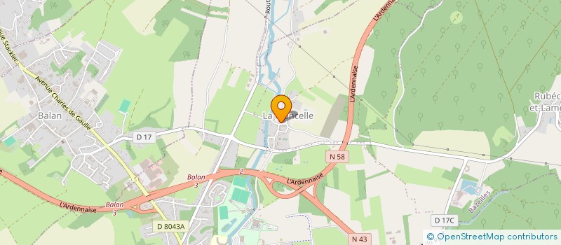 localisation de l'entreprise MADAME CHRISTELLE ROUI  BAZEILLES