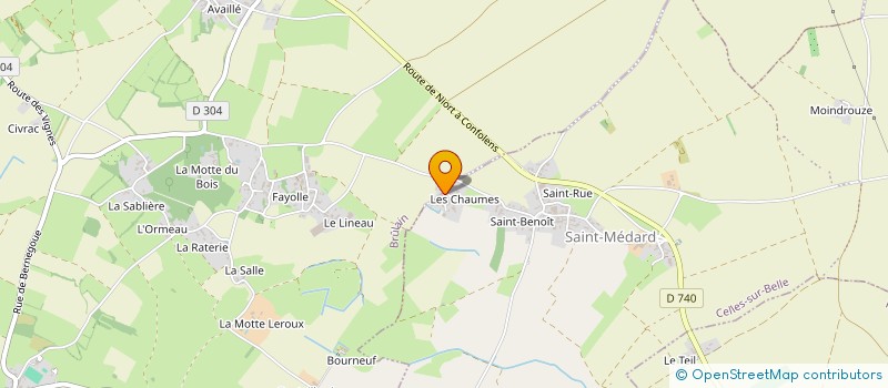 localisation de l'entreprise MADAME CHRISTELLE ROUILLON  CELLES-SUR-BELLE